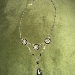 Brighton Elegant Silver Necklace with Crystal Accents